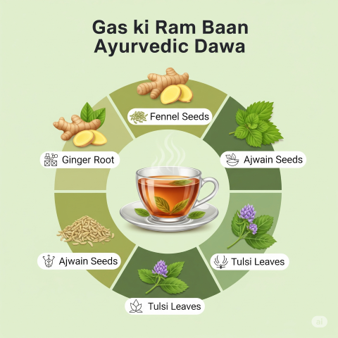 गैस की रामबाण आयुर्वेदिक दवा